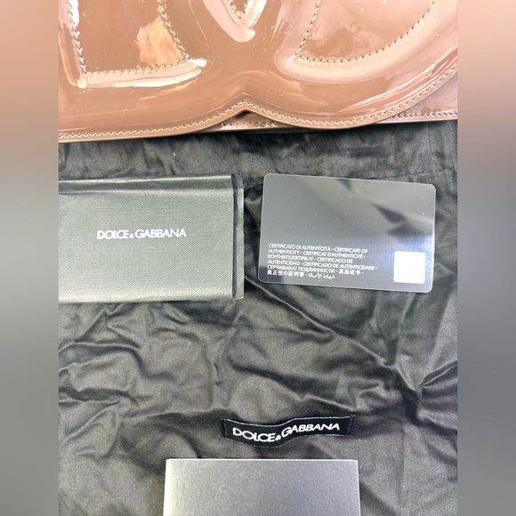 Dolce & Gabbana Embossed Logo Patent XBODY. Missing STRAP. Color:Brown. - Picture 11 of 11